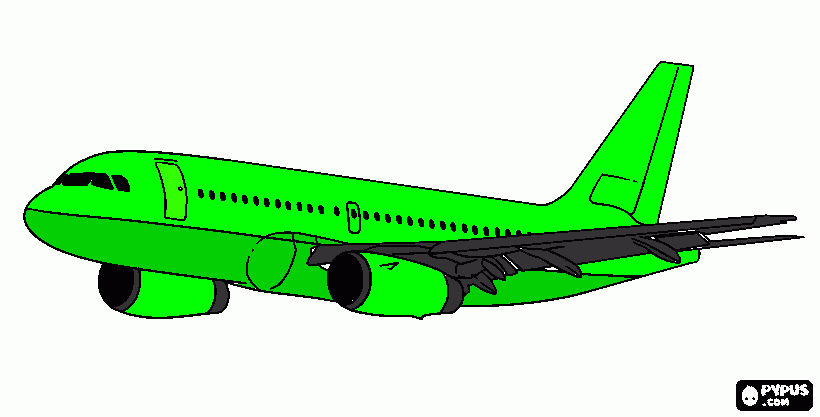 kolorowanka Airbus