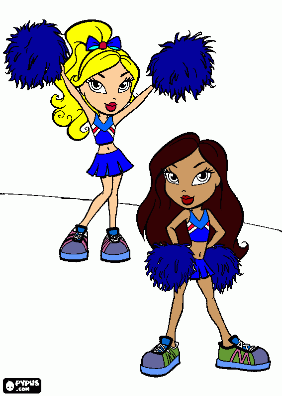 kolorowanka CHEERLEADERS