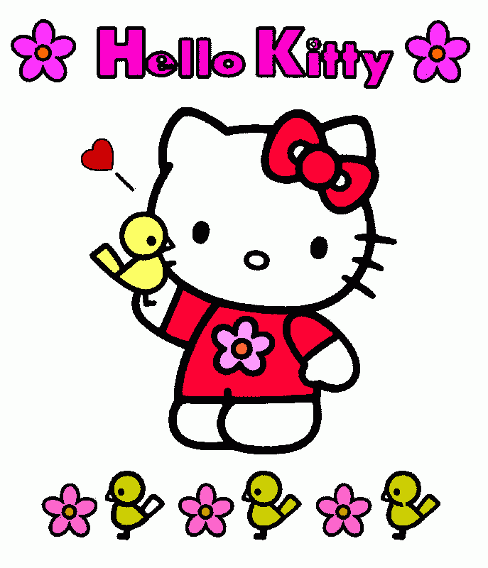 Kolorowanka Hello Kitty Dla Rysunek Do Druku Hello Kitty Dla