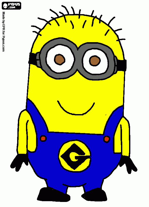 Kolorowanka Minionki Rysunek Do Druku Minionki