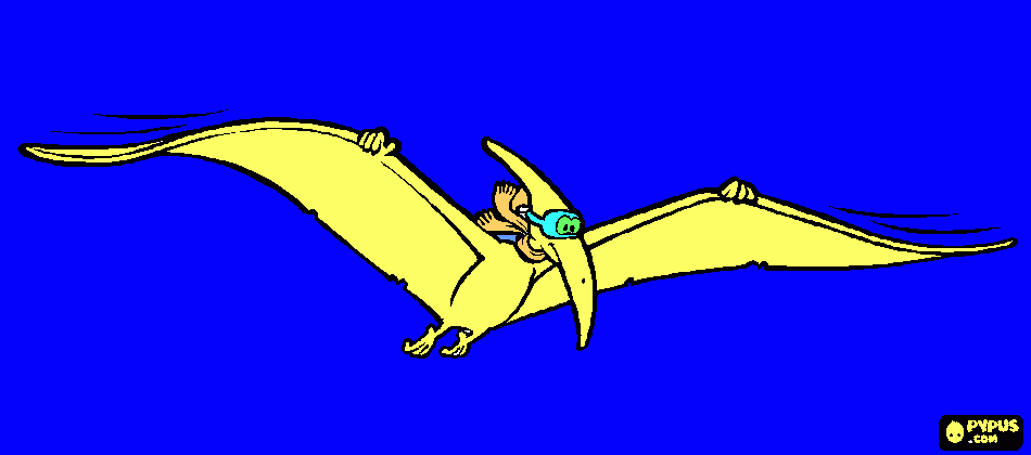 kolorowanka pterodaktyl